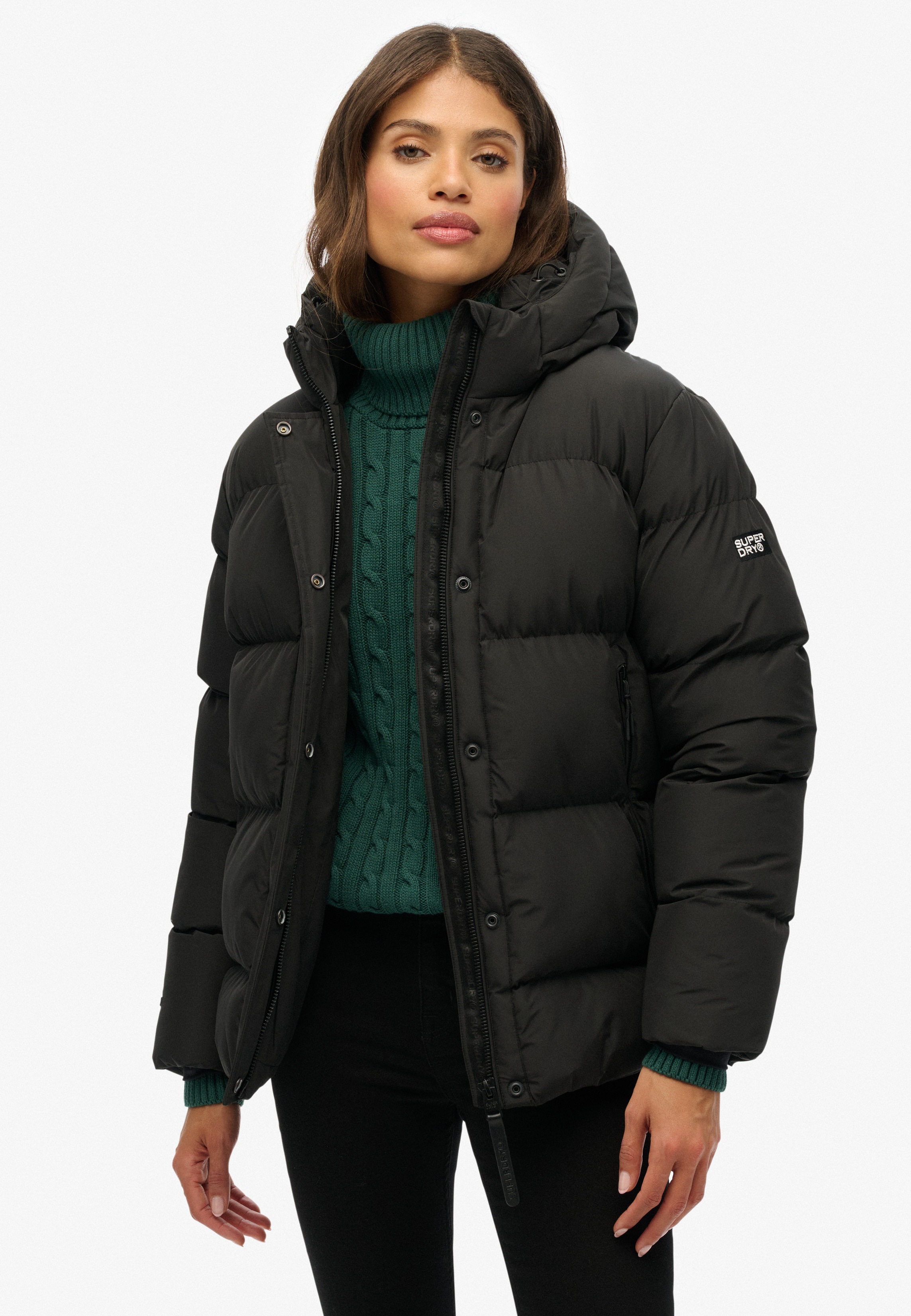 Superdry Steppjacke "HOODED 5 BAFFLE SPORTS PUFFER", mit Kapuze günstig online kaufen