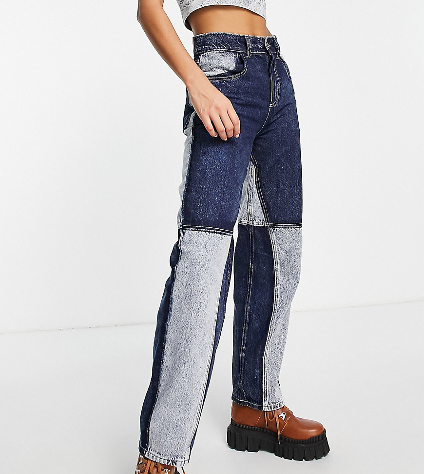 Reclaimed Vintage Inspired – Weite Utility-Jeans im Stil der 90er mit Patch günstig online kaufen