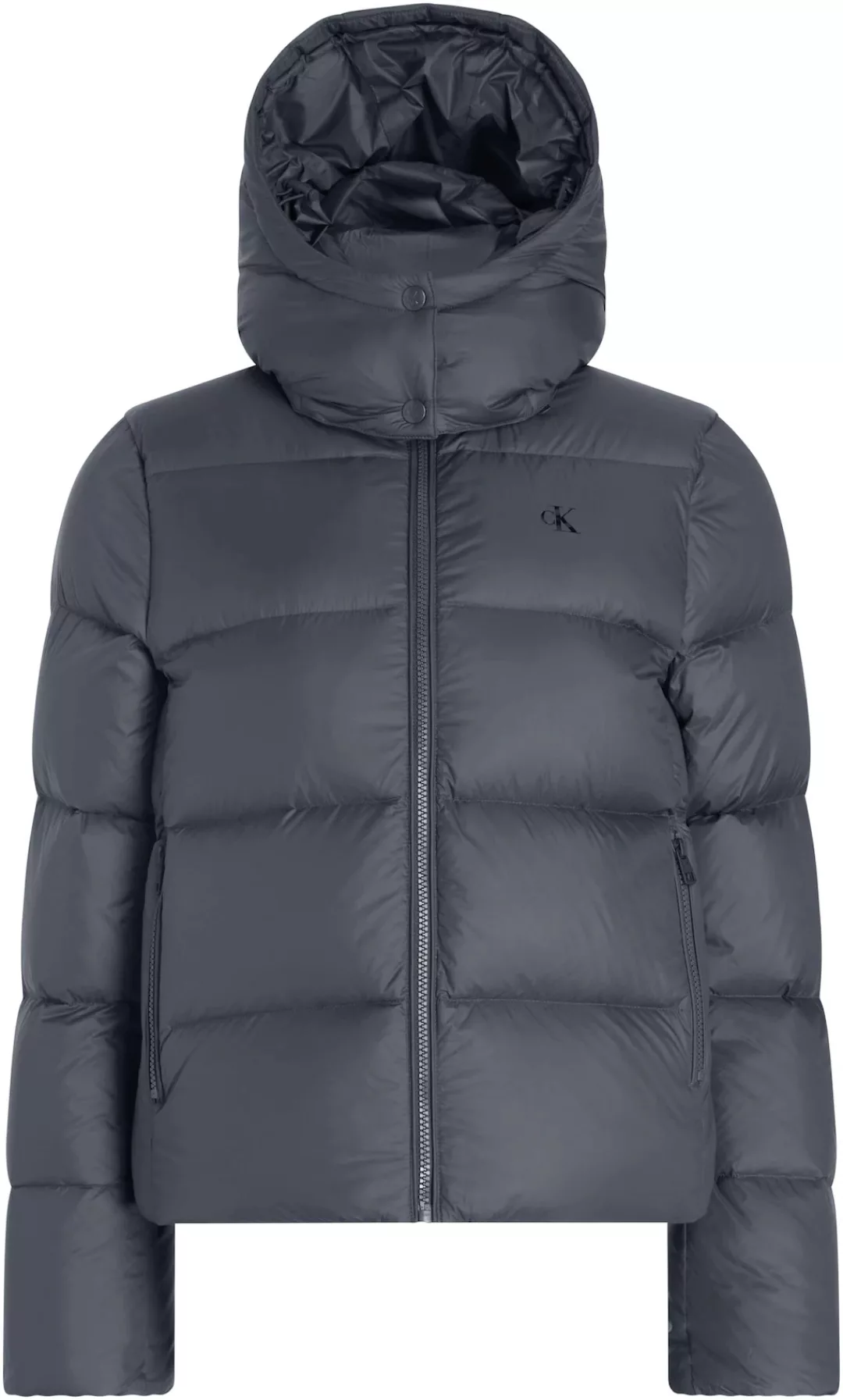 Calvin Klein Jeans Outdoorjacke "MW DOWN SHORT PUFFER", mit Kapuze, mit Log günstig online kaufen