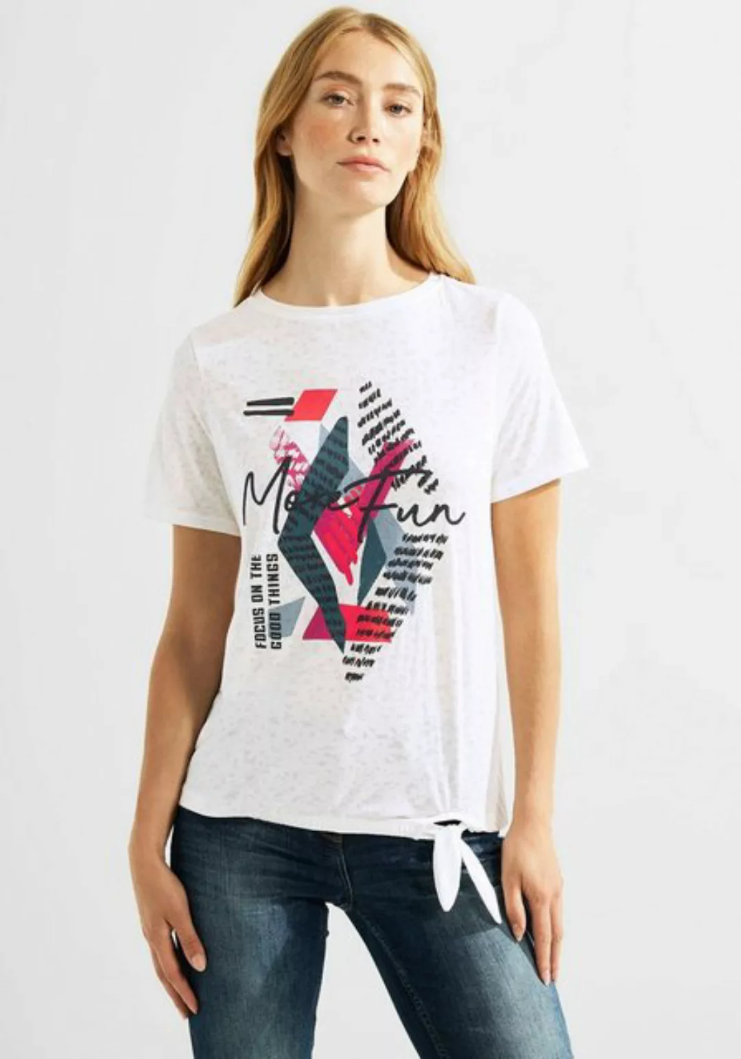 Cecil T-Shirt im Burn-Out-Design günstig online kaufen