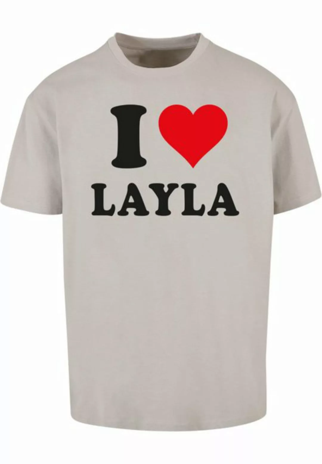 Merchcode T-Shirt Merchcode Herren I Love Layla Oversize Tee (1-tlg) günstig online kaufen