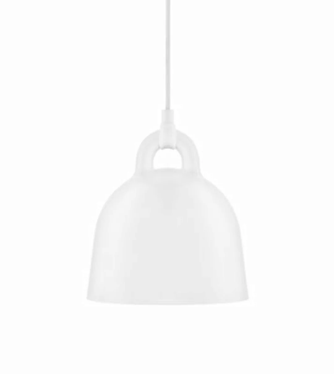 Normann Copenhagen - Bell Pendelleuchte XS - weiß/H 23cm / Ø 22cm/Kabel wei günstig online kaufen