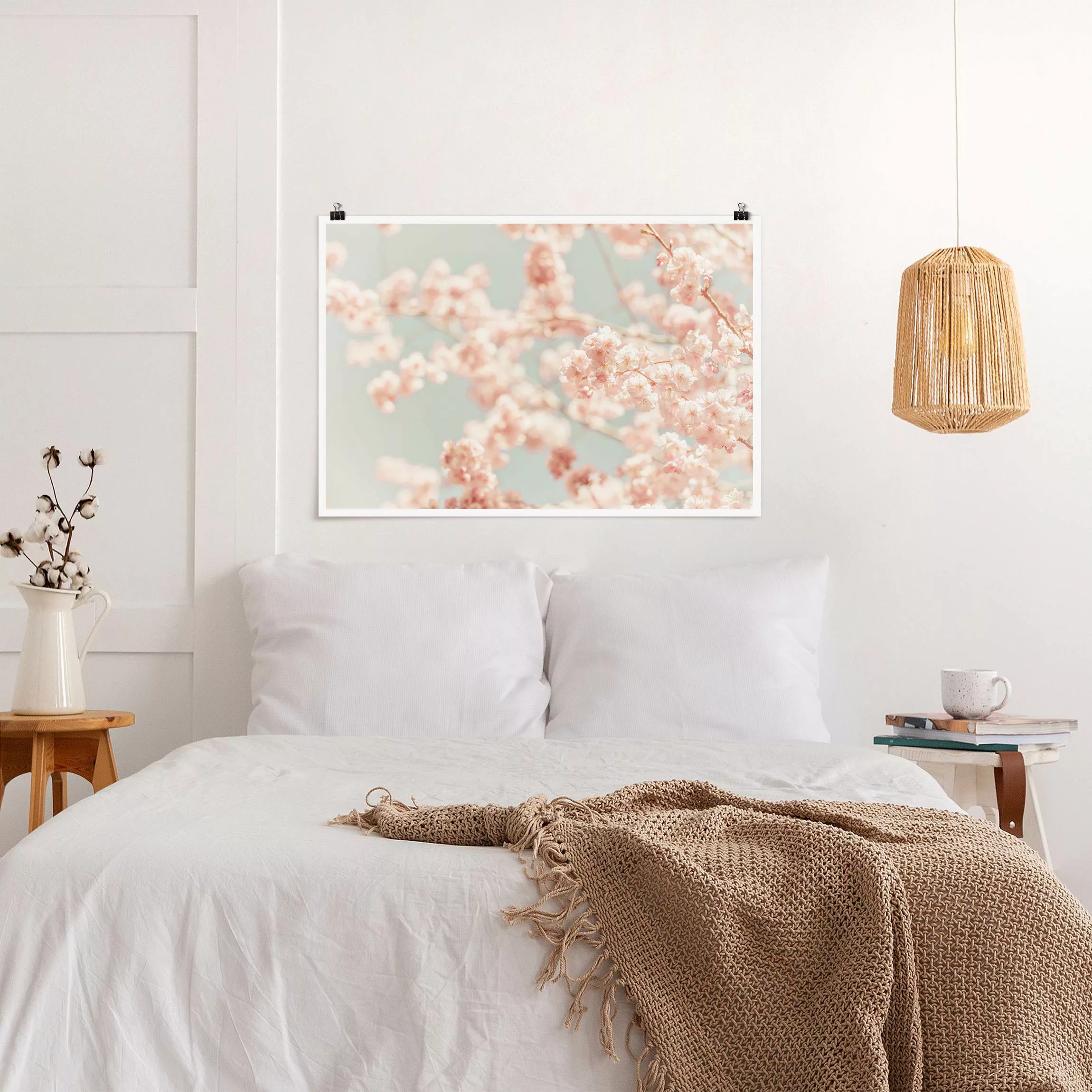 Poster Kirschblüten Glow günstig online kaufen