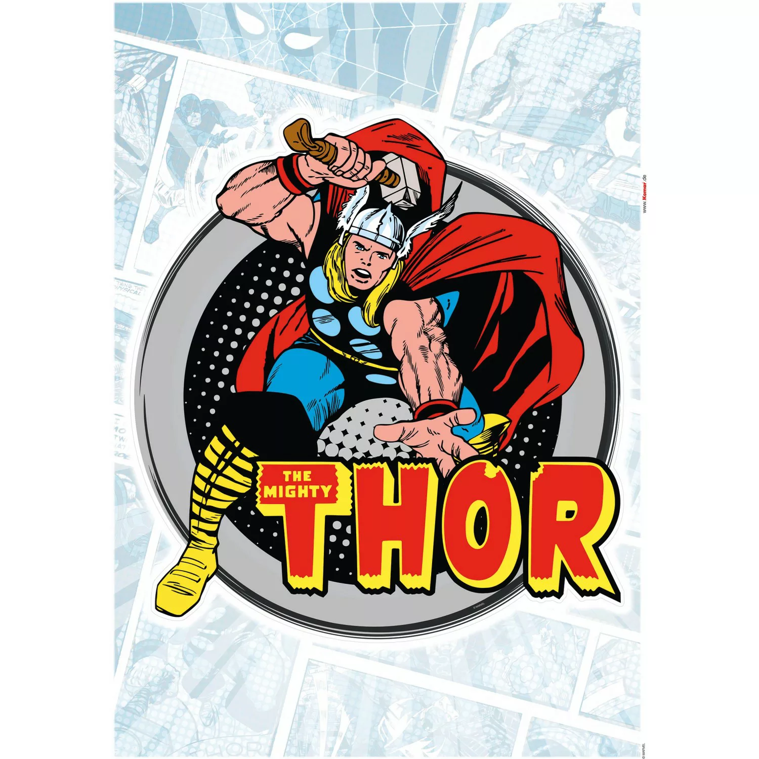 Komar Deko-Sticker Thor Classic 50 x 70 cm günstig online kaufen