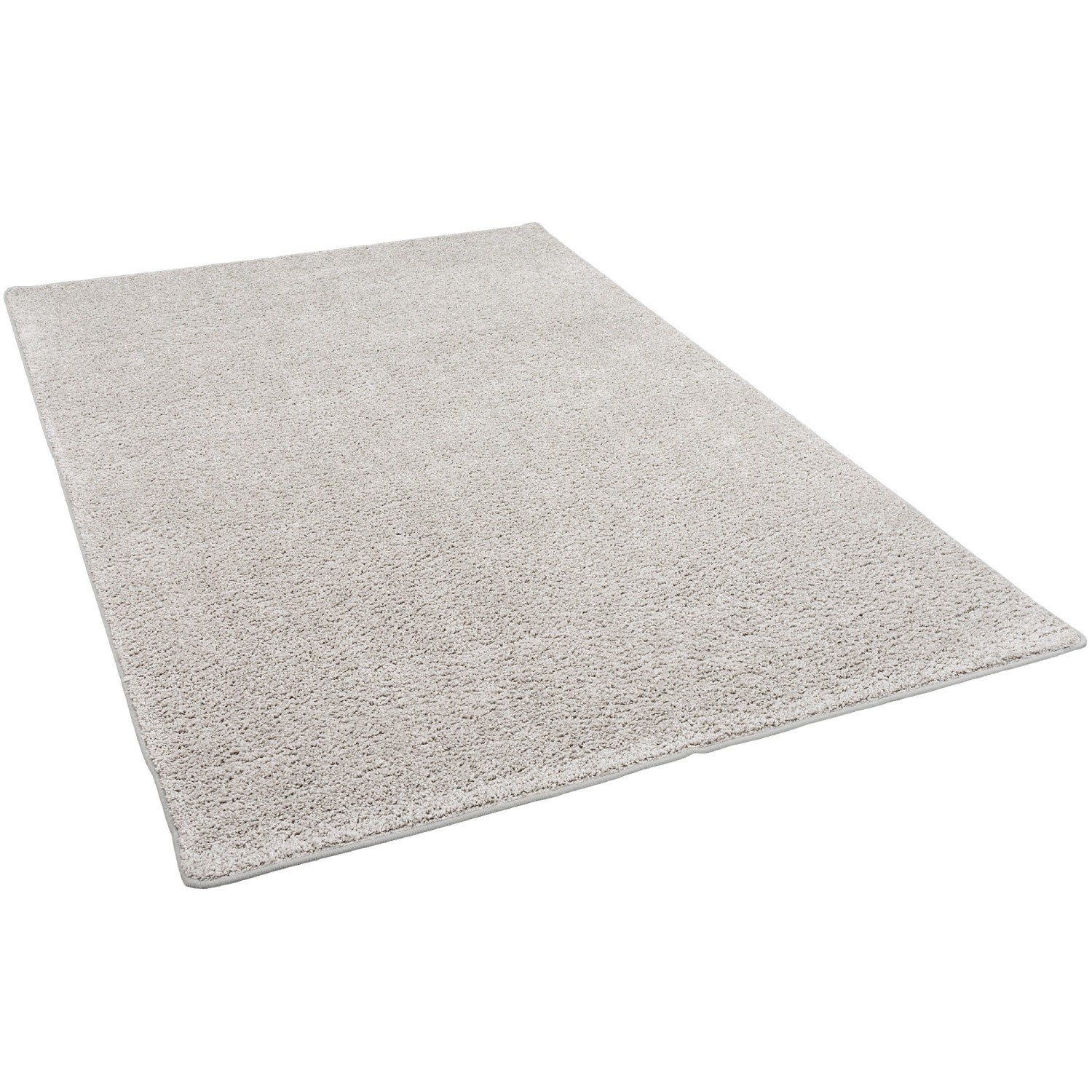 Snapstyle Hochflor Velours Teppich Mona Silbergrau 160x160cm günstig online kaufen