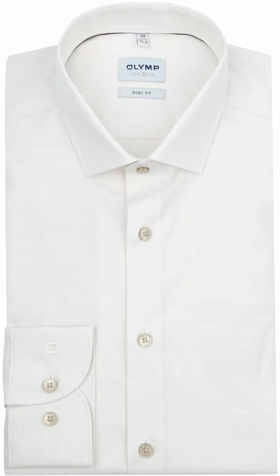 OLYMP Level 5 Hemd Off-White - Größe 39 günstig online kaufen