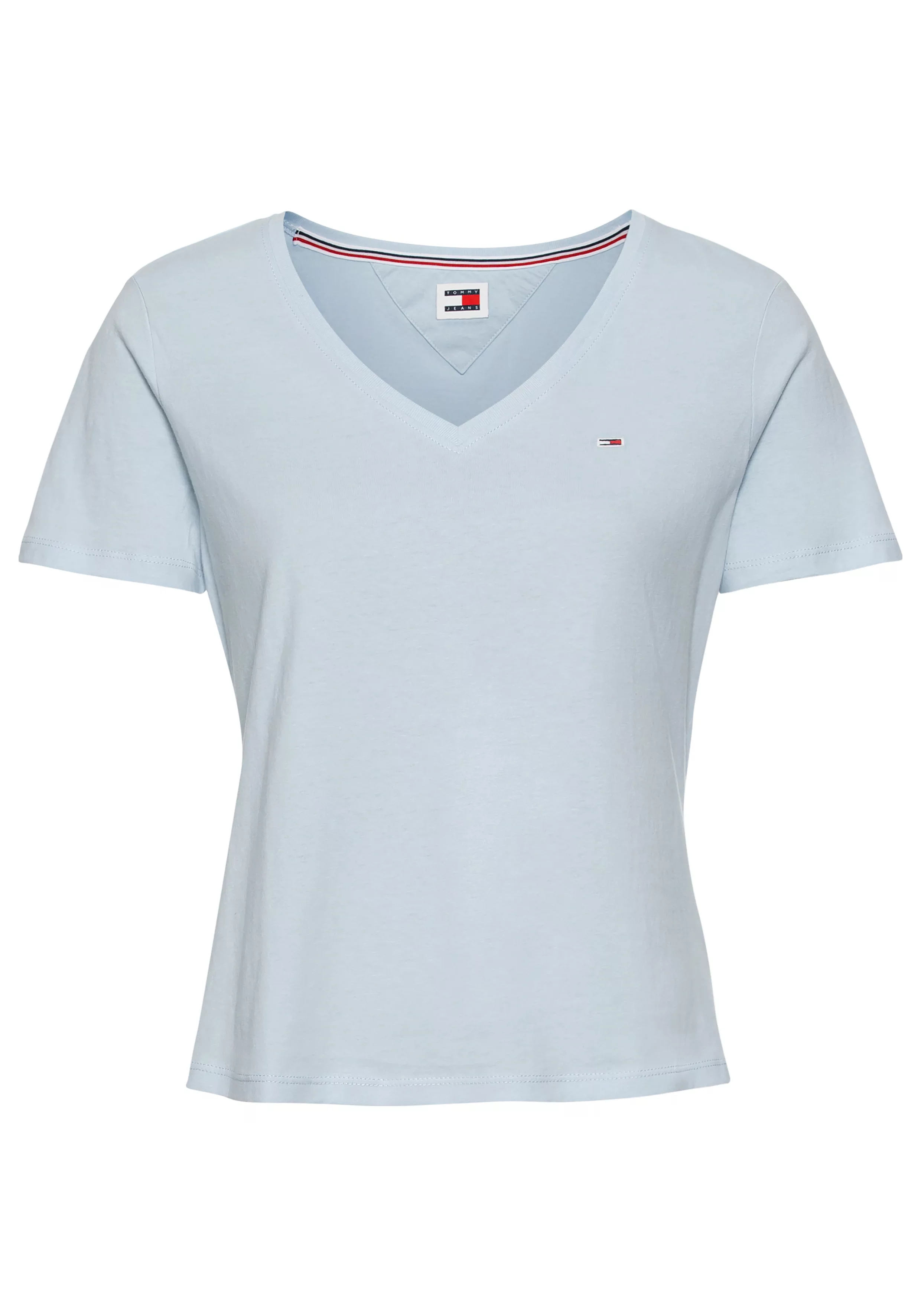 Tommy Jeans V-Shirt, mit Tommy Jeans Logo-Flag auf der Brust günstig online kaufen