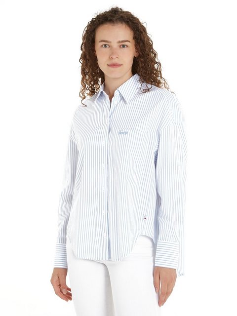 Tommy Jeans Blusentop TJW SP OVR STRIPE SHIRT Mit Tommy Jeans Markenlabel günstig online kaufen