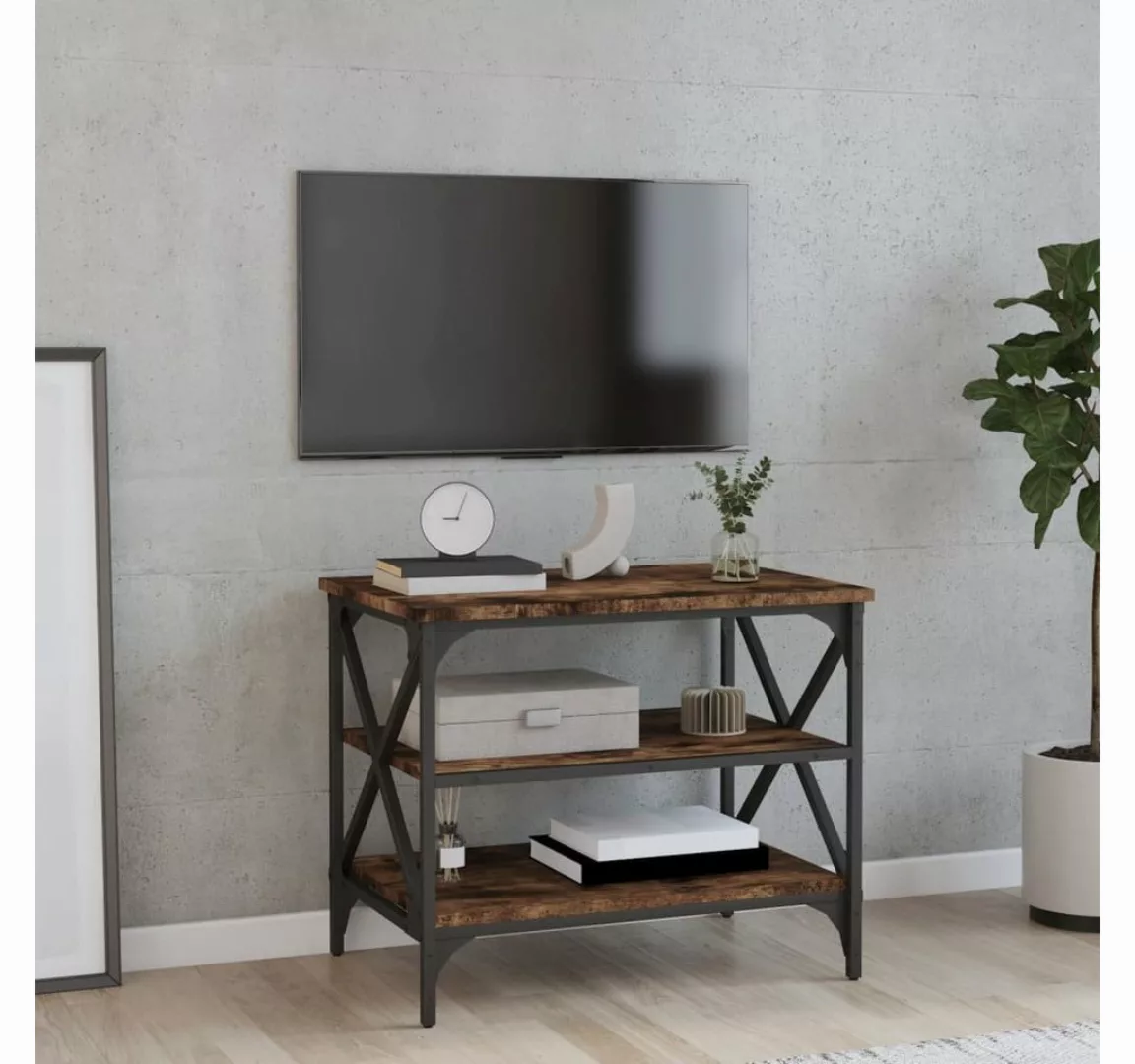 furnicato TV-Schrank Räuchereiche 60x40x50 cm Holzwerkstoff günstig online kaufen