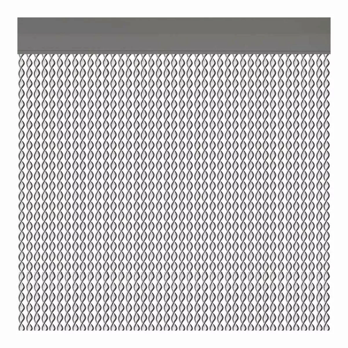 Vorhang Acudam Cadaques Türen Silberfarben Außenbereich (90 X 210 Cm) günstig online kaufen