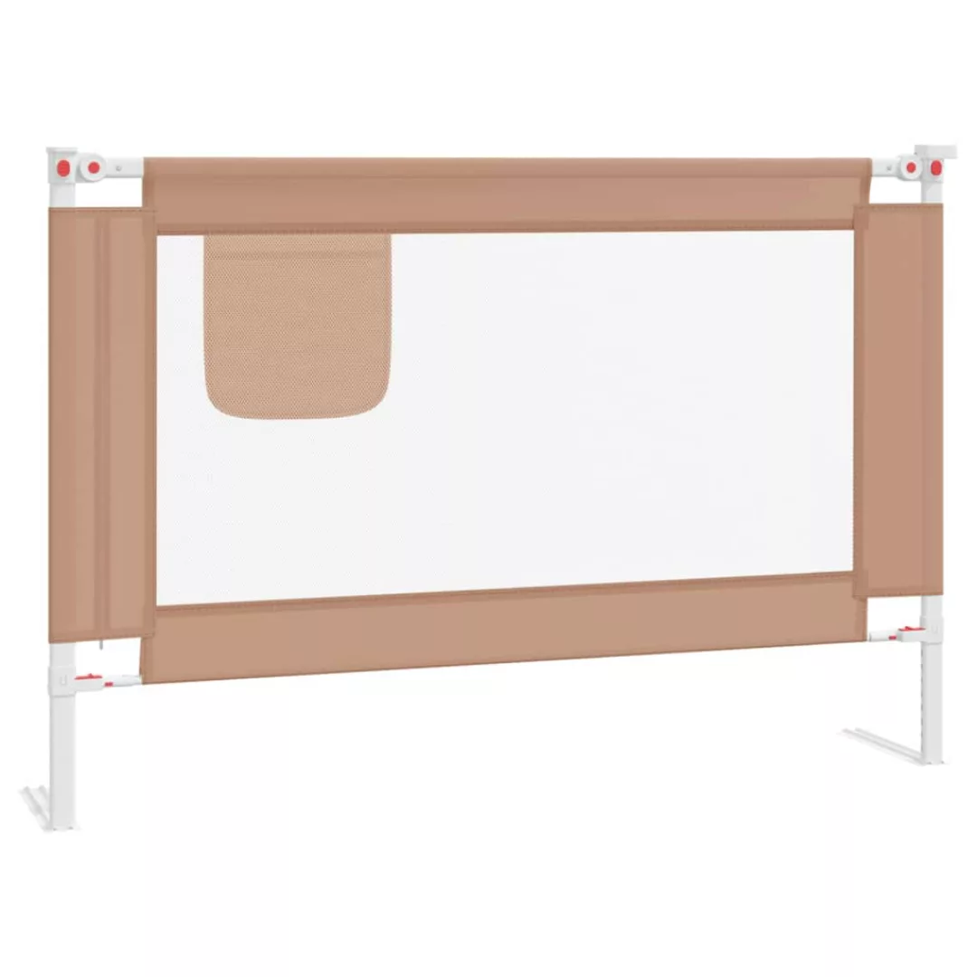 Kleinkind-bettschutzgitter Taupe 100x25 Cm Stoff günstig online kaufen