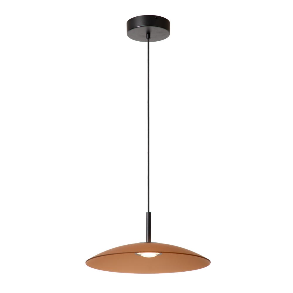 LED Pendelleuchte Menga in Amber und Schwarz 11W 360lm günstig online kaufen