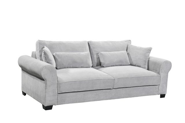 freiraum Schlafsofa ANGELINA LUX.3DL, Liegefläche 198x165cm, dove - 250x95x günstig online kaufen