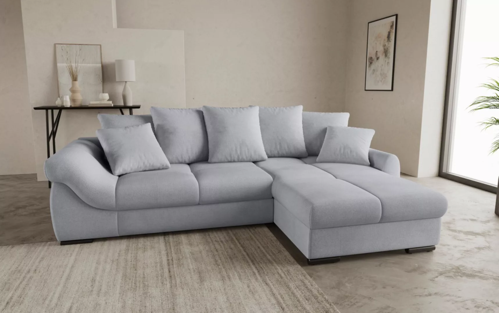 Mr. Couch Ecksofa "Livorno DuraFlex L-Form", inkl. Hochschläfer-Bettauszug, günstig online kaufen