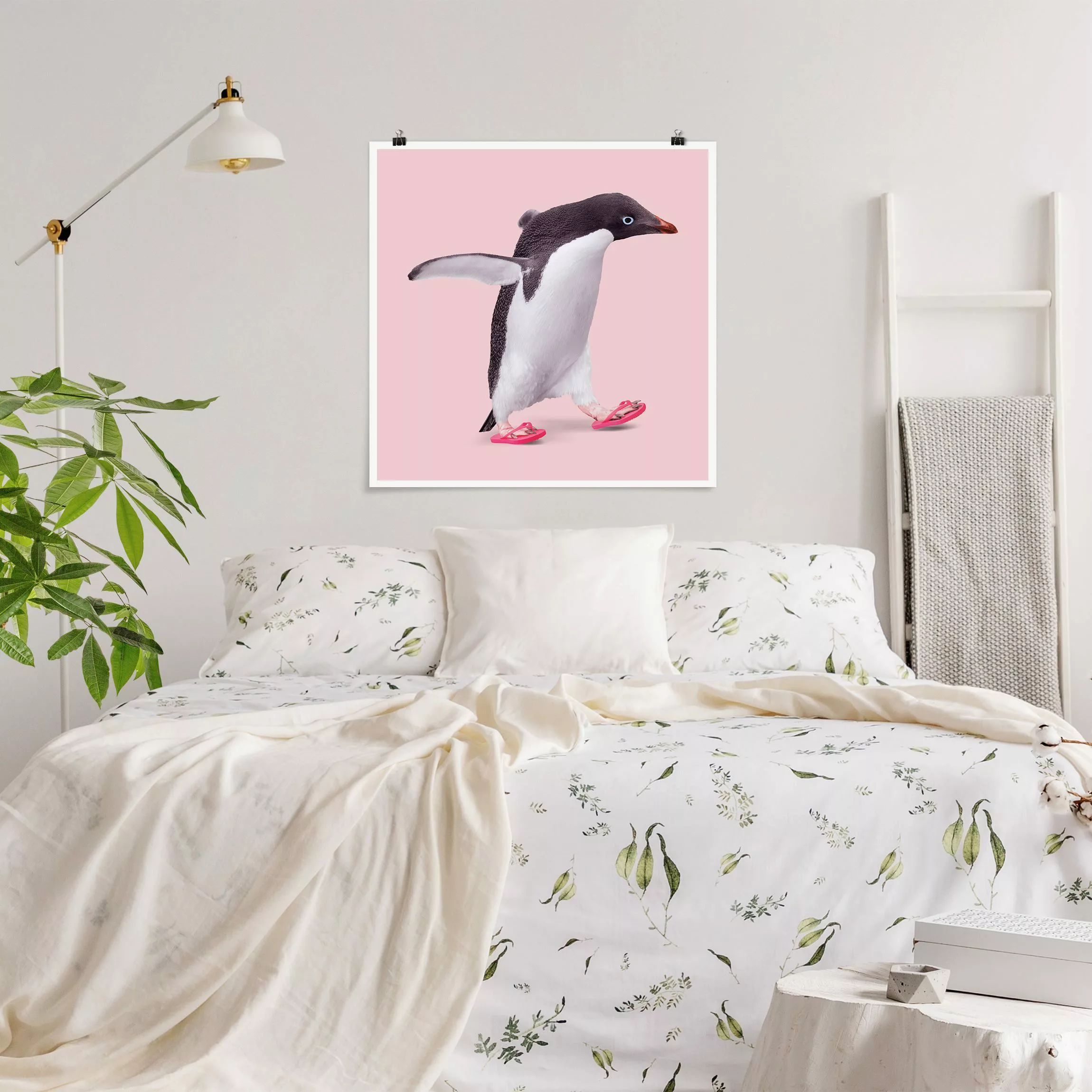 Poster Flip-Flop Pinguin günstig online kaufen