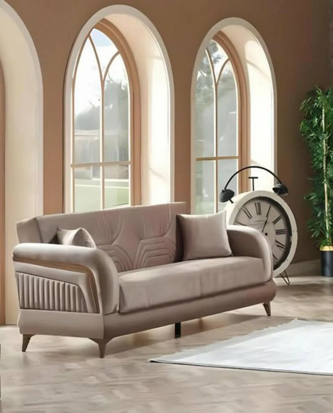 JVmoebel 3-Sitzer Polstermöbel Modern Sofa 3 Sitzer Design Couch Dreisitzer günstig online kaufen