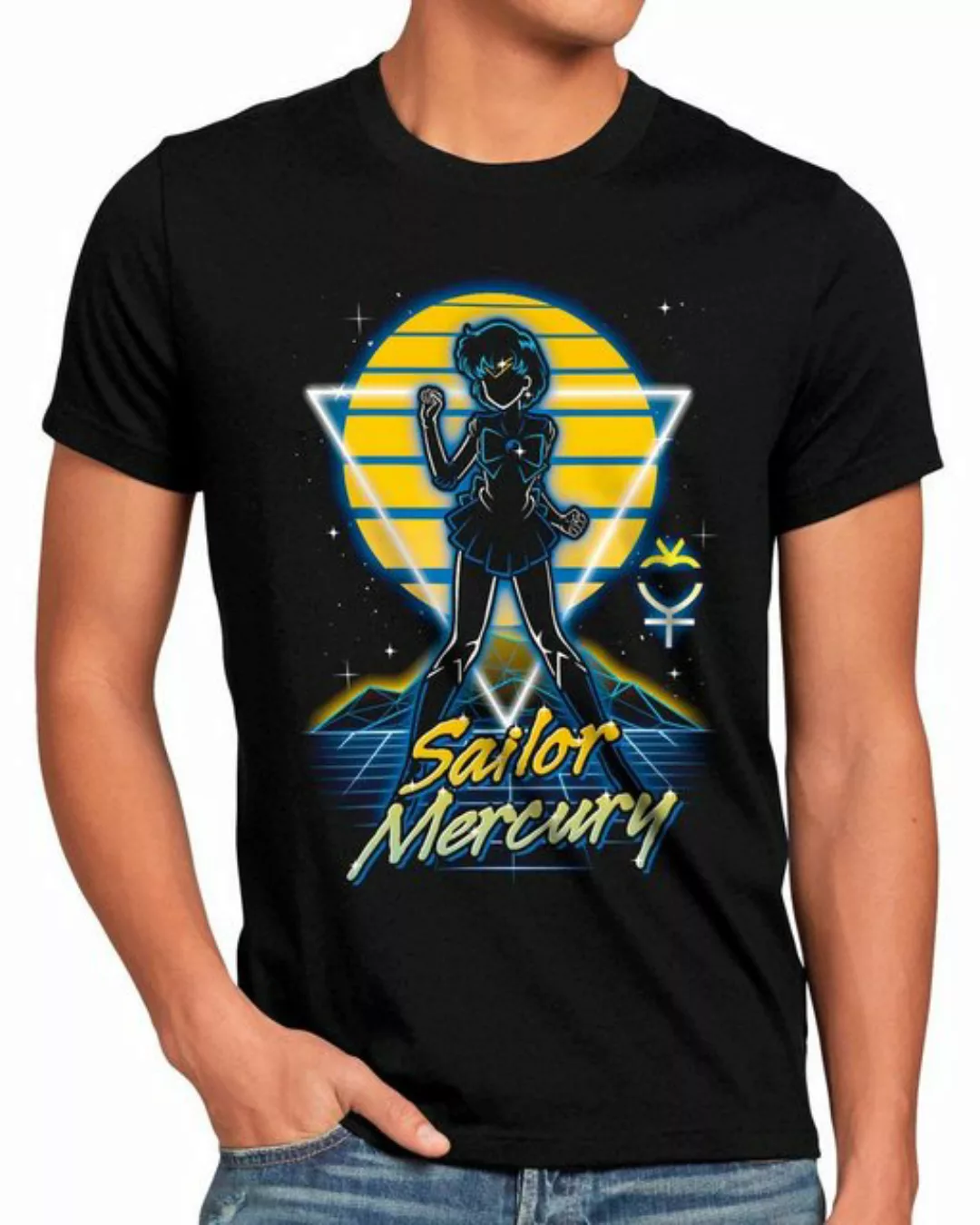 style3 Print-Shirt Herren T-Shirt Sailor Mercury sailor moon anime manga co günstig online kaufen