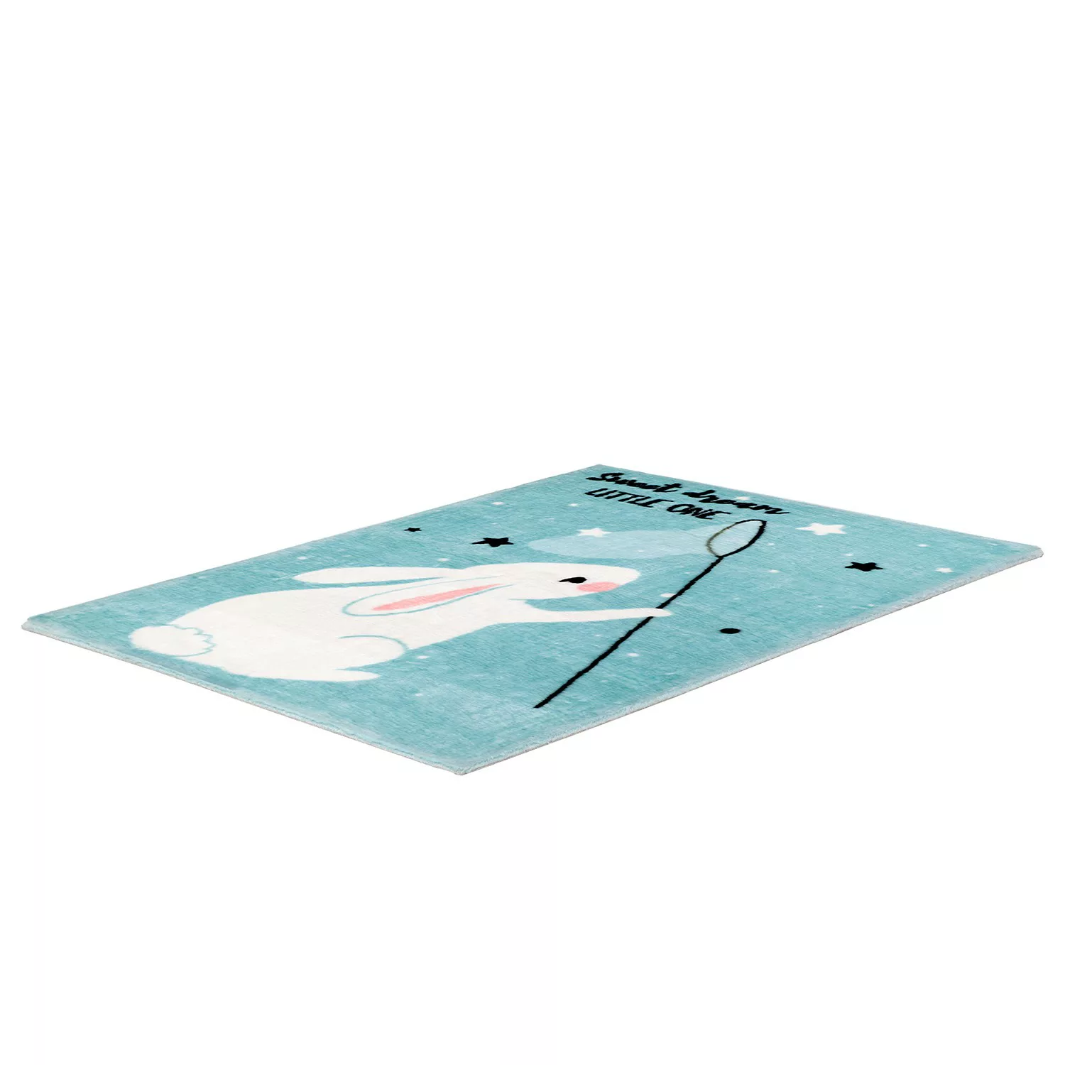 Kinderteppich - blau - Synthethische Fasern - 90 cm - Teppiche > Kindertepp günstig online kaufen