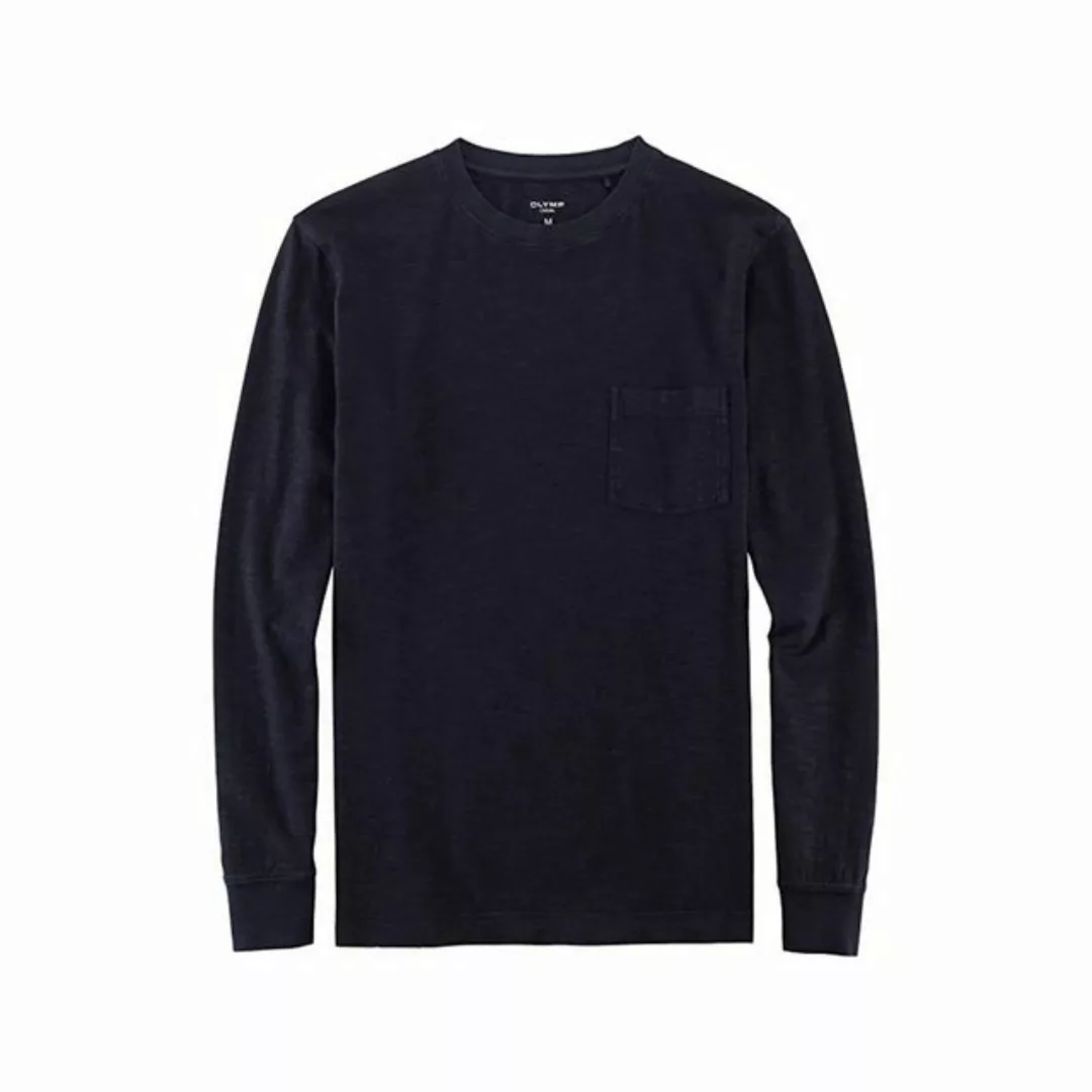 OLYMP Rundhalsshirt marineblau (1-tlg) günstig online kaufen