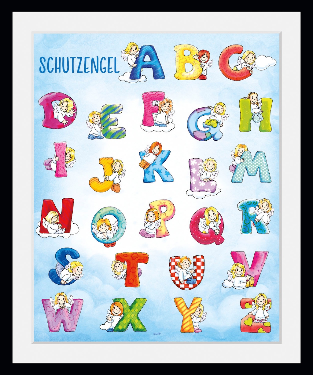 queence Bild "Schutzengel ABC", Buchstaben-A-B-C-Götter-Engel, (1 St.), HD günstig online kaufen