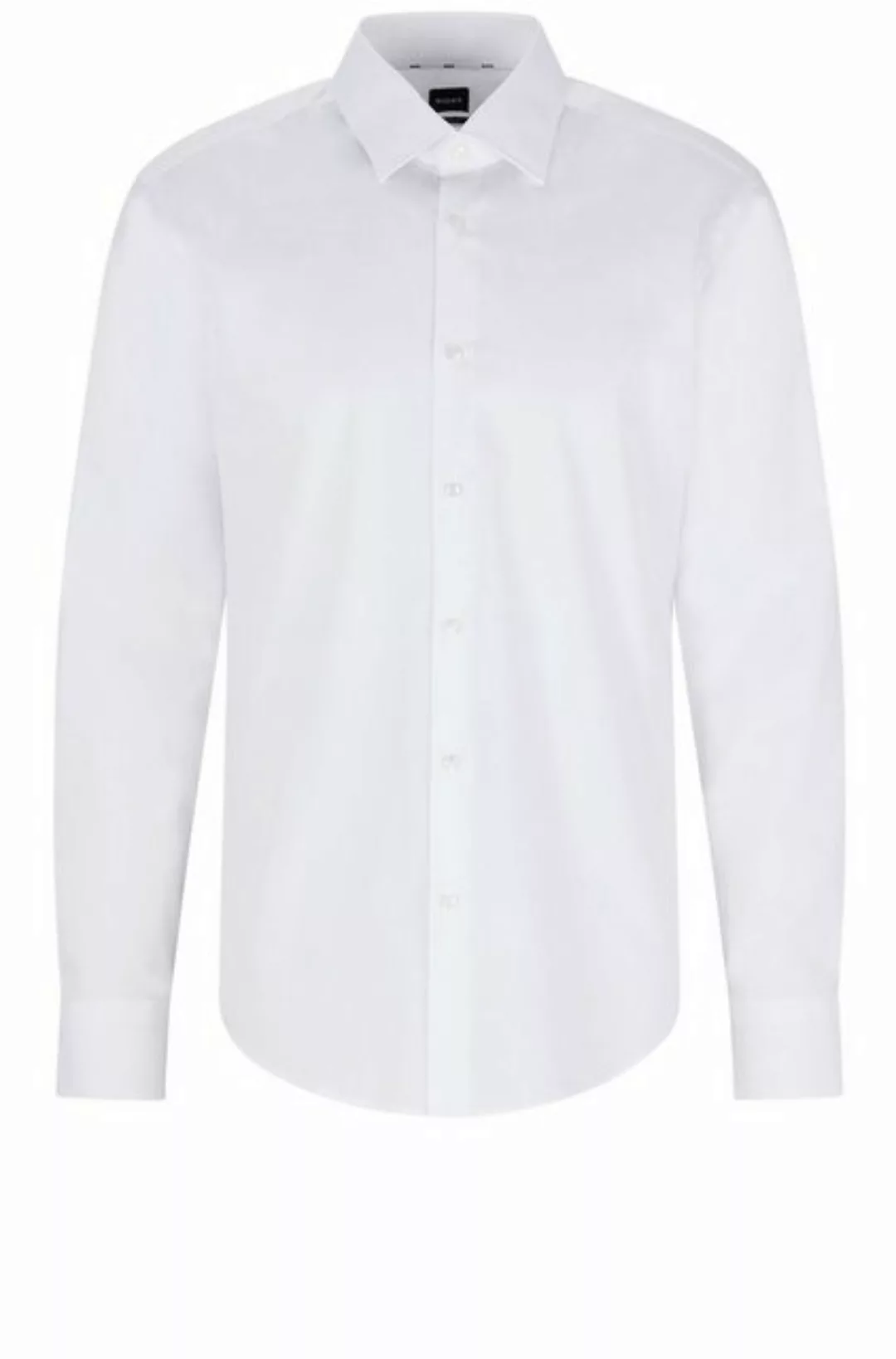 BOSS Businesshemd Regular-Fit Hemd aus elastischer Baumwoll-Popeline günstig online kaufen