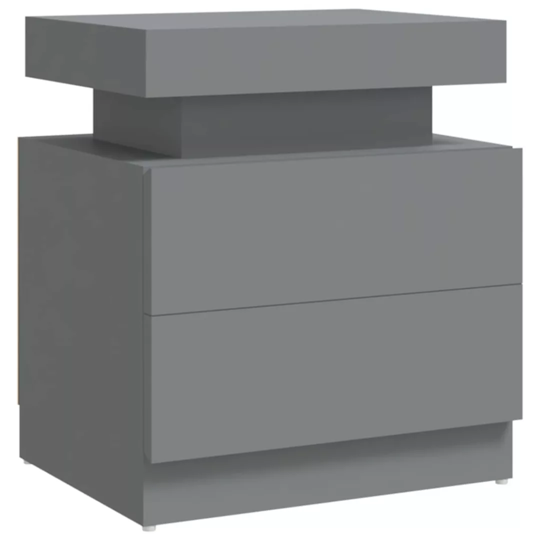 Nachttisch Grau 45x35x52 Cm Spanplatte günstig online kaufen