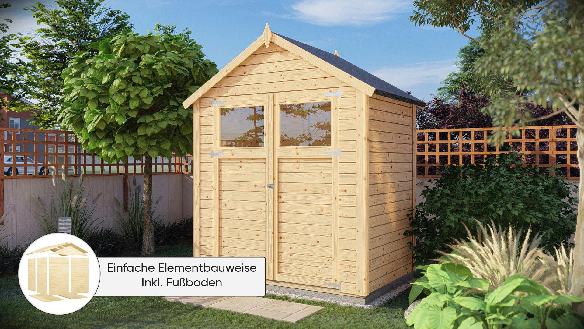 KONIFERA Gartenhaus "Sylt 1", Inklusive Fussboden günstig online kaufen