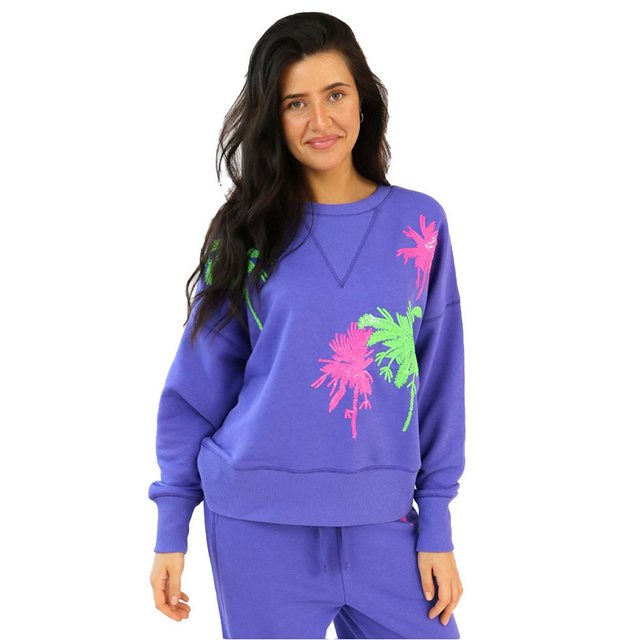 Miss Goodlife Sweatshirt Miss Goodlife MG12035 Palmtree Sweatshirt, Lila günstig online kaufen