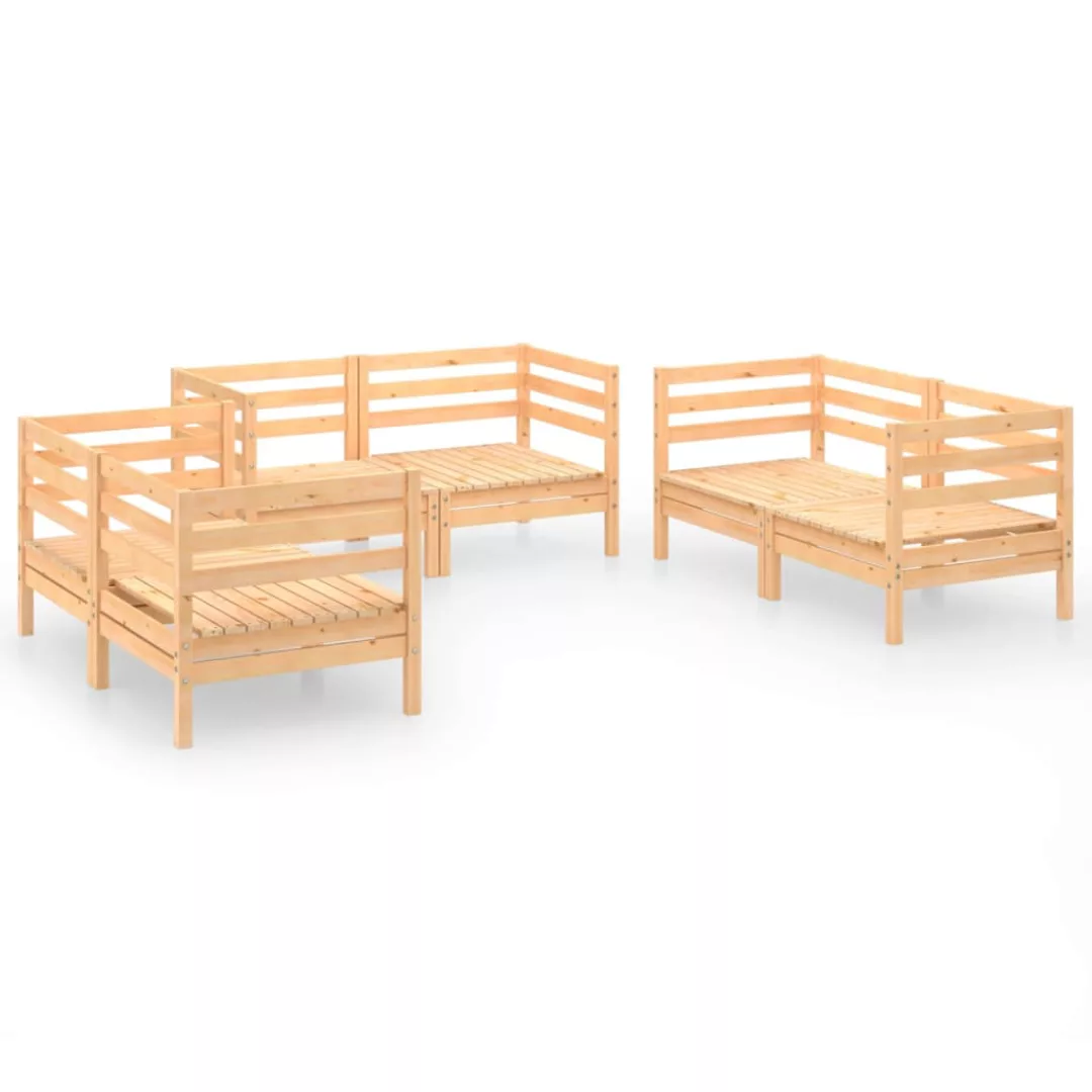 6-tlg. Garten-lounge-set Massivholz Kiefer günstig online kaufen