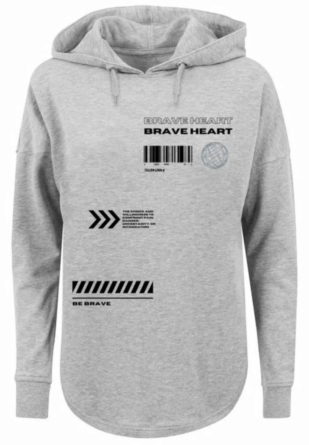 F4NT4STIC Kapuzenpullover Brave Heart OVERSIZE HOODIE Print günstig online kaufen