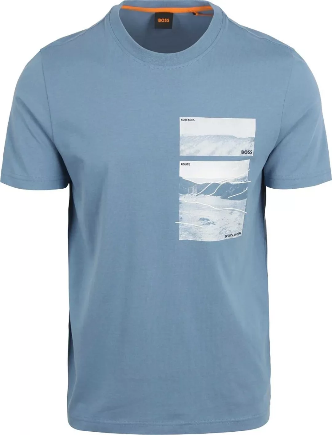 BOSS T-shirt Dune Blau - Größe M günstig online kaufen