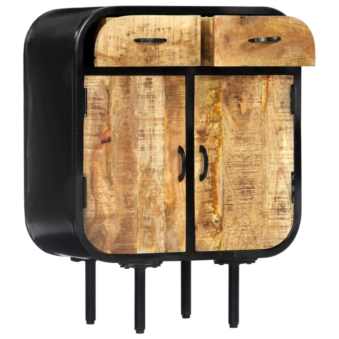 Sideboard 60×30×75 Cm Mango-massivholz Und Eisen günstig online kaufen