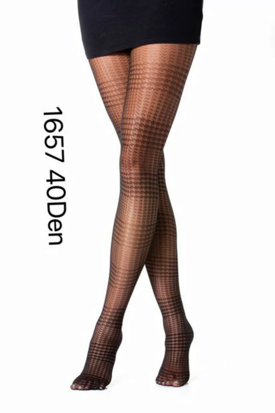 COFI 1453 Leggings Damen Strumpfhose mit Muster 40 Den Durchsichtig Baumwol günstig online kaufen