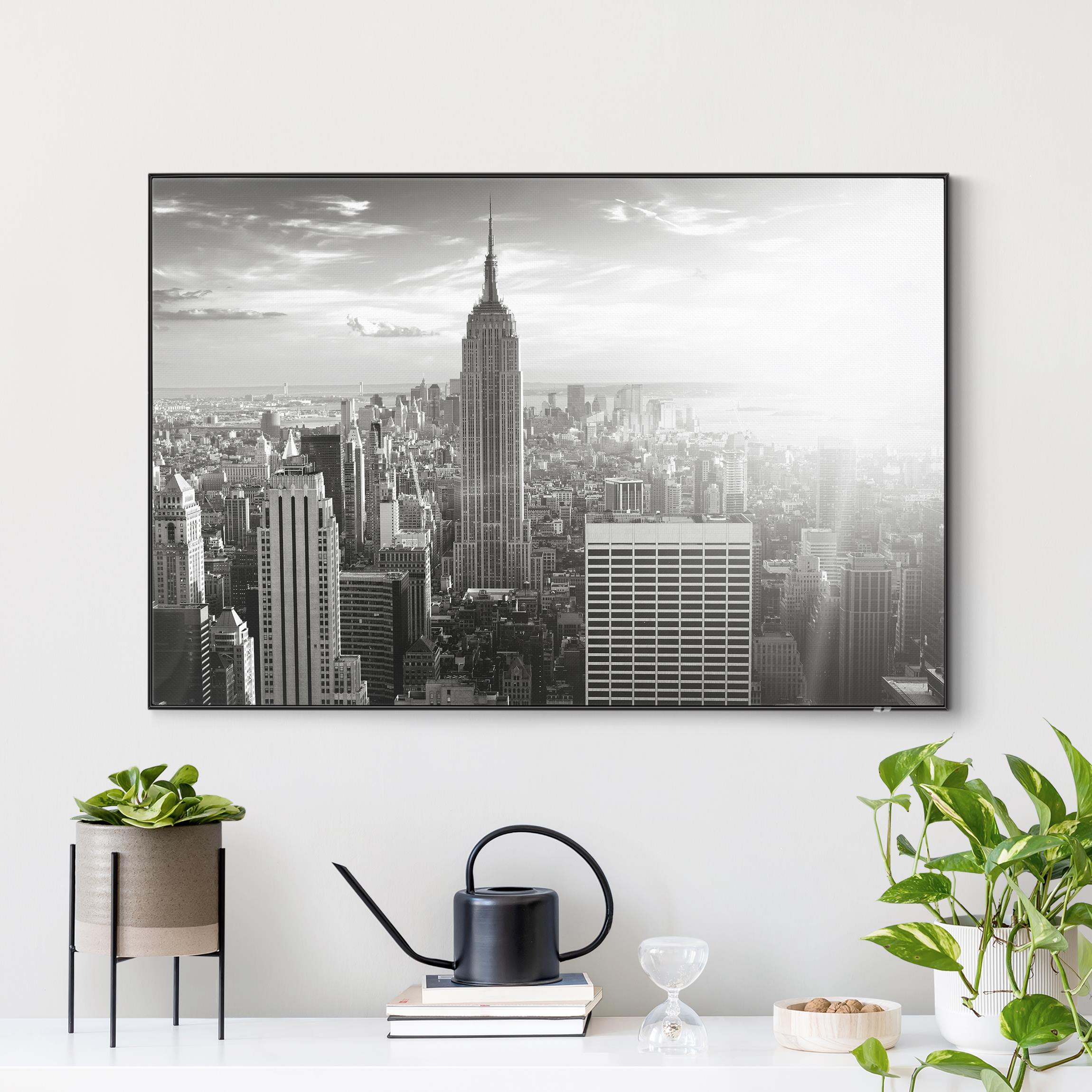 Wechselbild mit Spannrahmen Manhattan Skyline günstig online kaufen