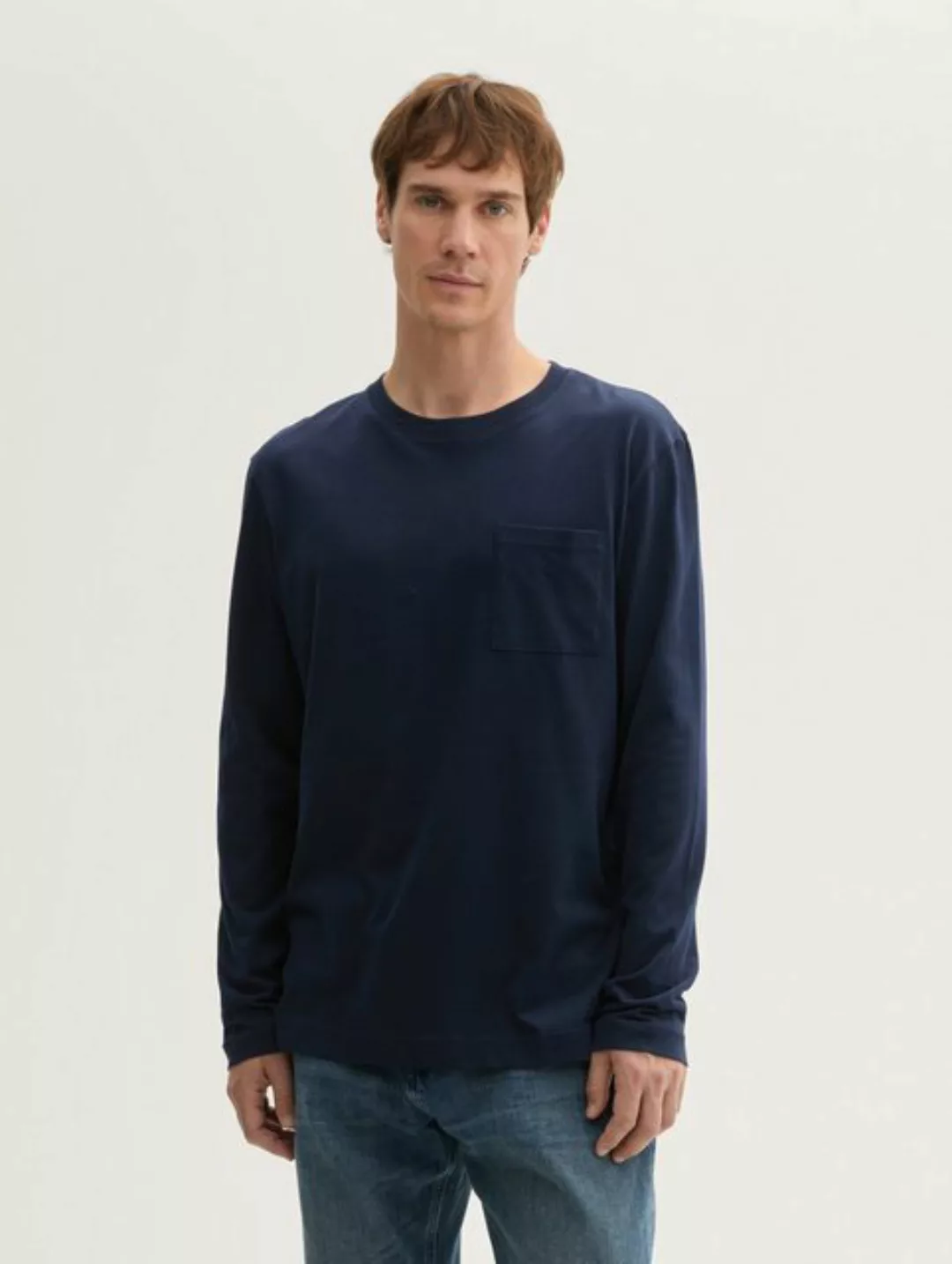 TOM TAILOR T-Shirt Basic Langarmshirt mit Bio-Baumwolle günstig online kaufen