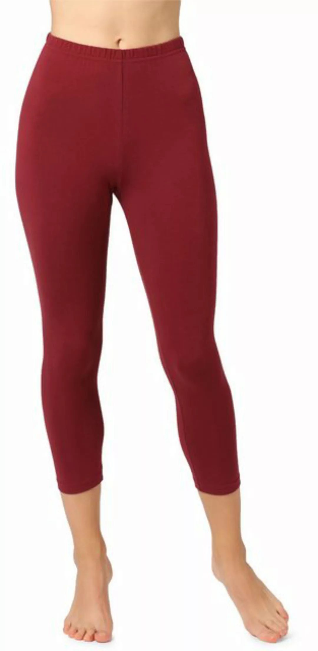 Bellivalini Leggings Damen 3/4 Capri Hose BLV50-156 (1-tlg) aus Baumwolle günstig online kaufen