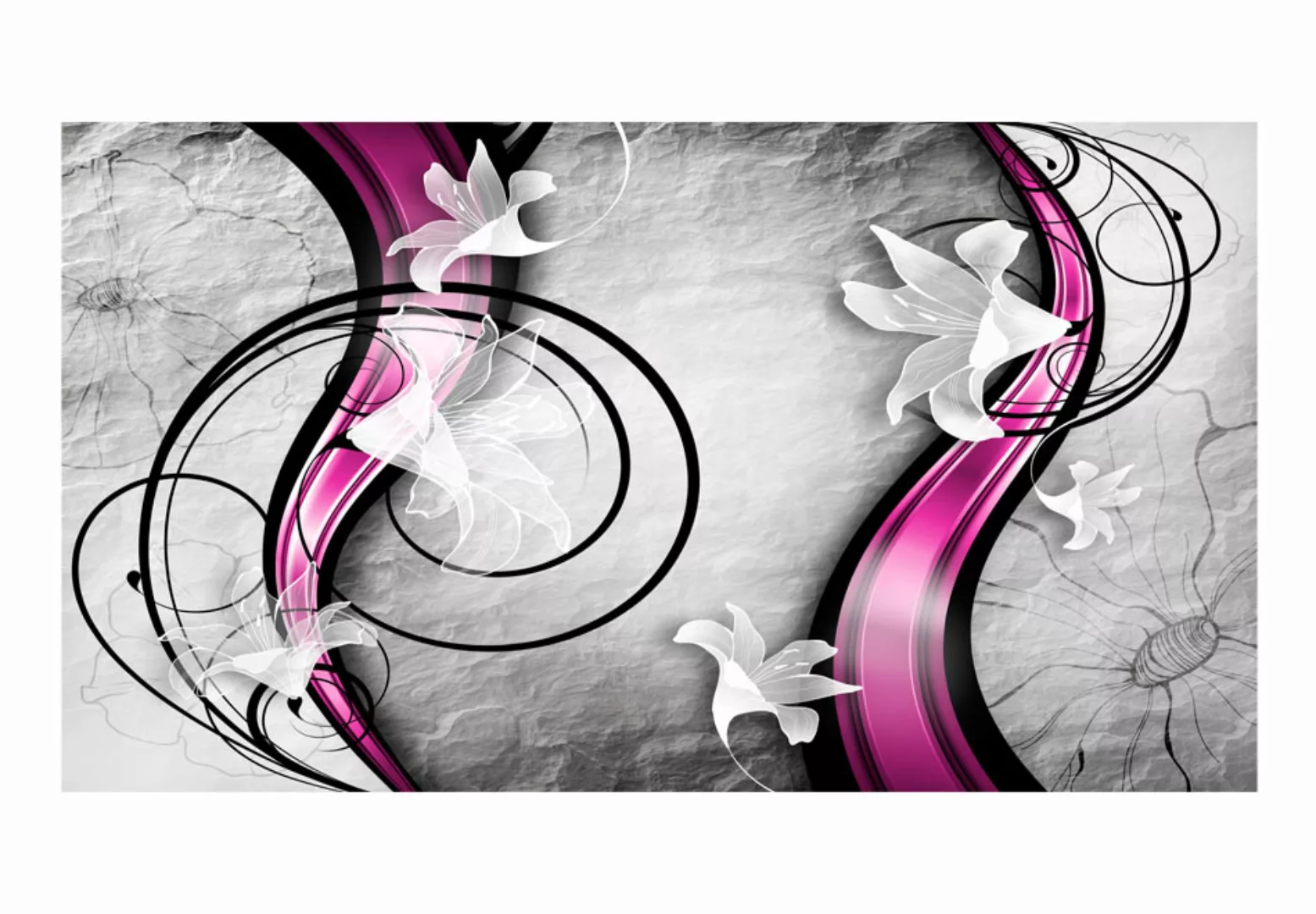 Xxl Tapete - Flowery Ribbon günstig online kaufen