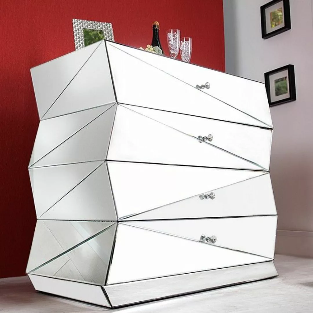 Sideboard FACETTO mit Facettenschliff & 27 Spiegelfl?chen 100cm günstig online kaufen