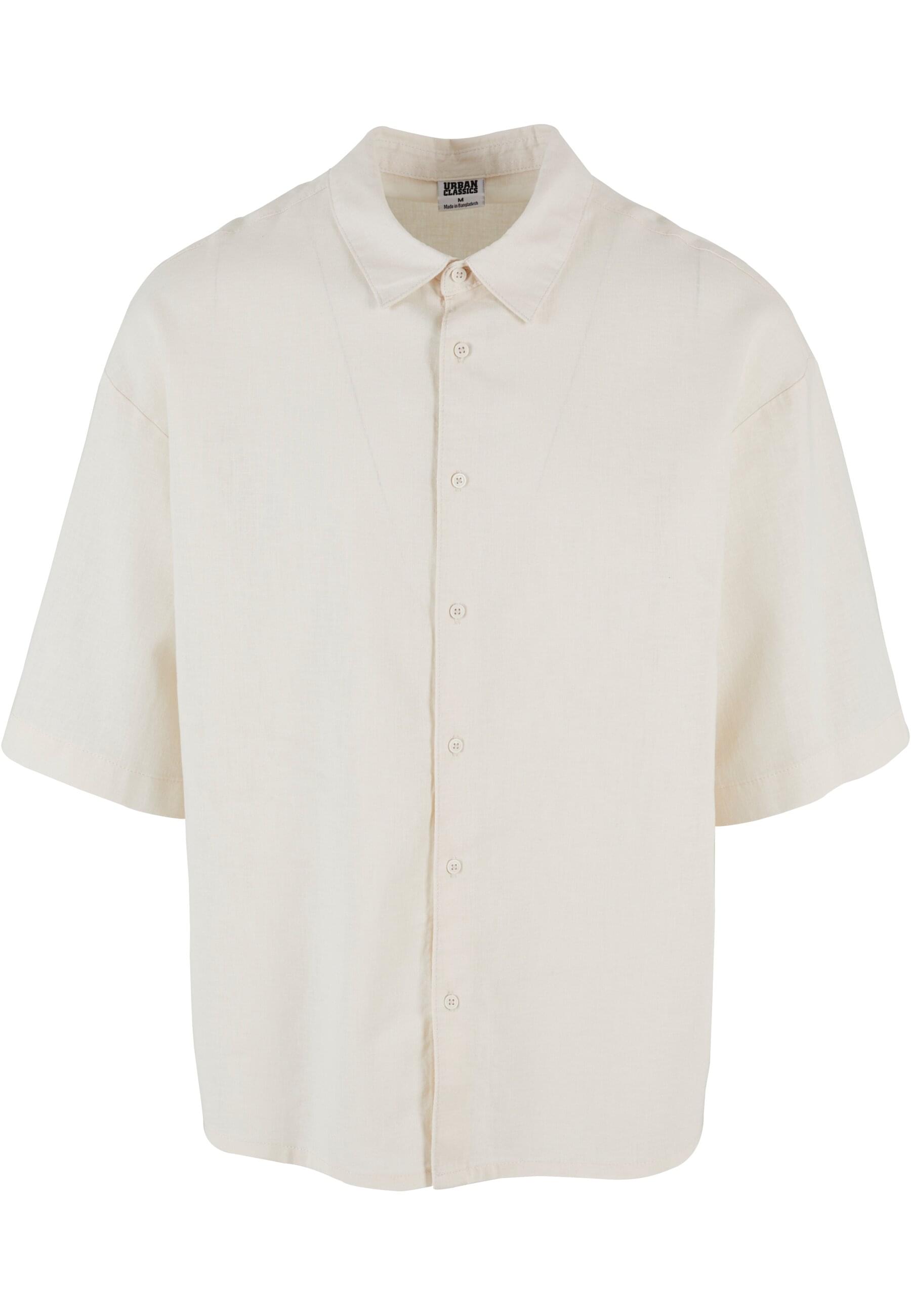 URBAN CLASSICS Langarmhemd "Urban Classics Herren Boxy Cotton Linen Shirt", günstig online kaufen