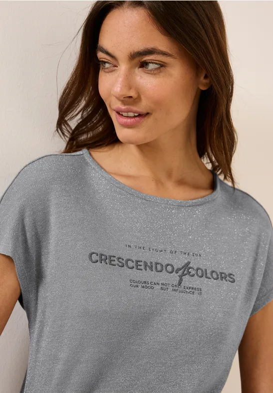 Cecil Print-Shirt, mit Schlitz im Nacken günstig online kaufen