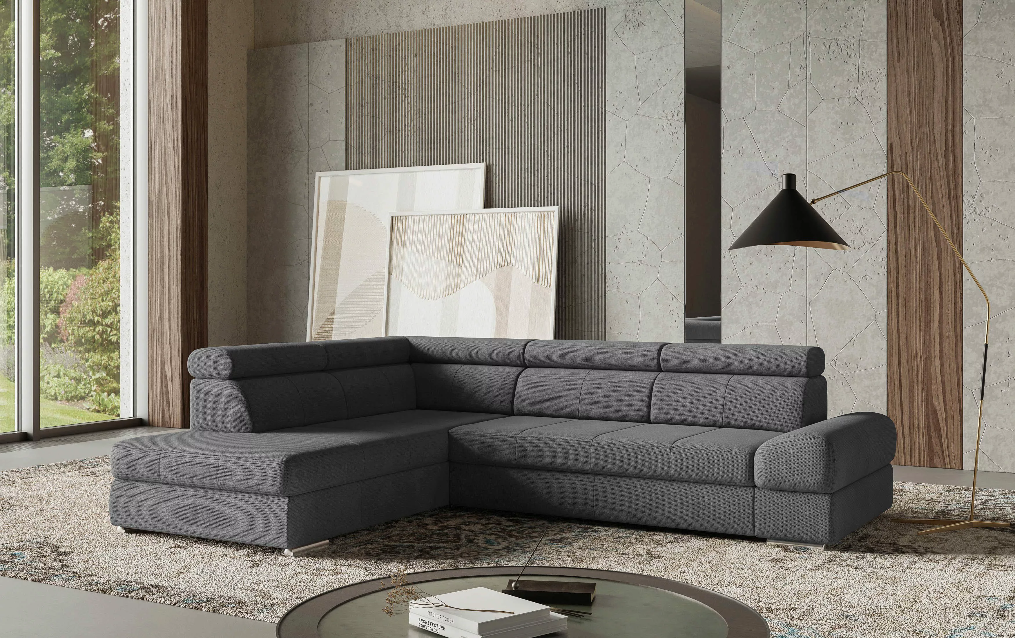 sit&more Ecksofa "Broadway L-Form", mit verstellbaren Kopfteilen, wahlweise günstig online kaufen