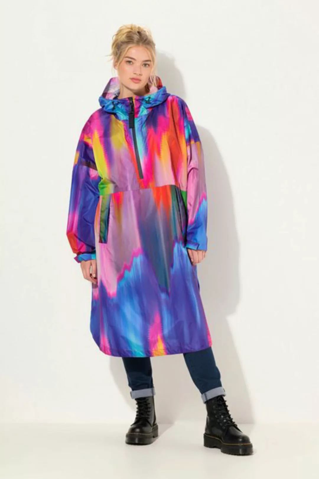 Laurasøn Funktionsjacke Funktions-Regencape Unisex Print Kapuze günstig online kaufen