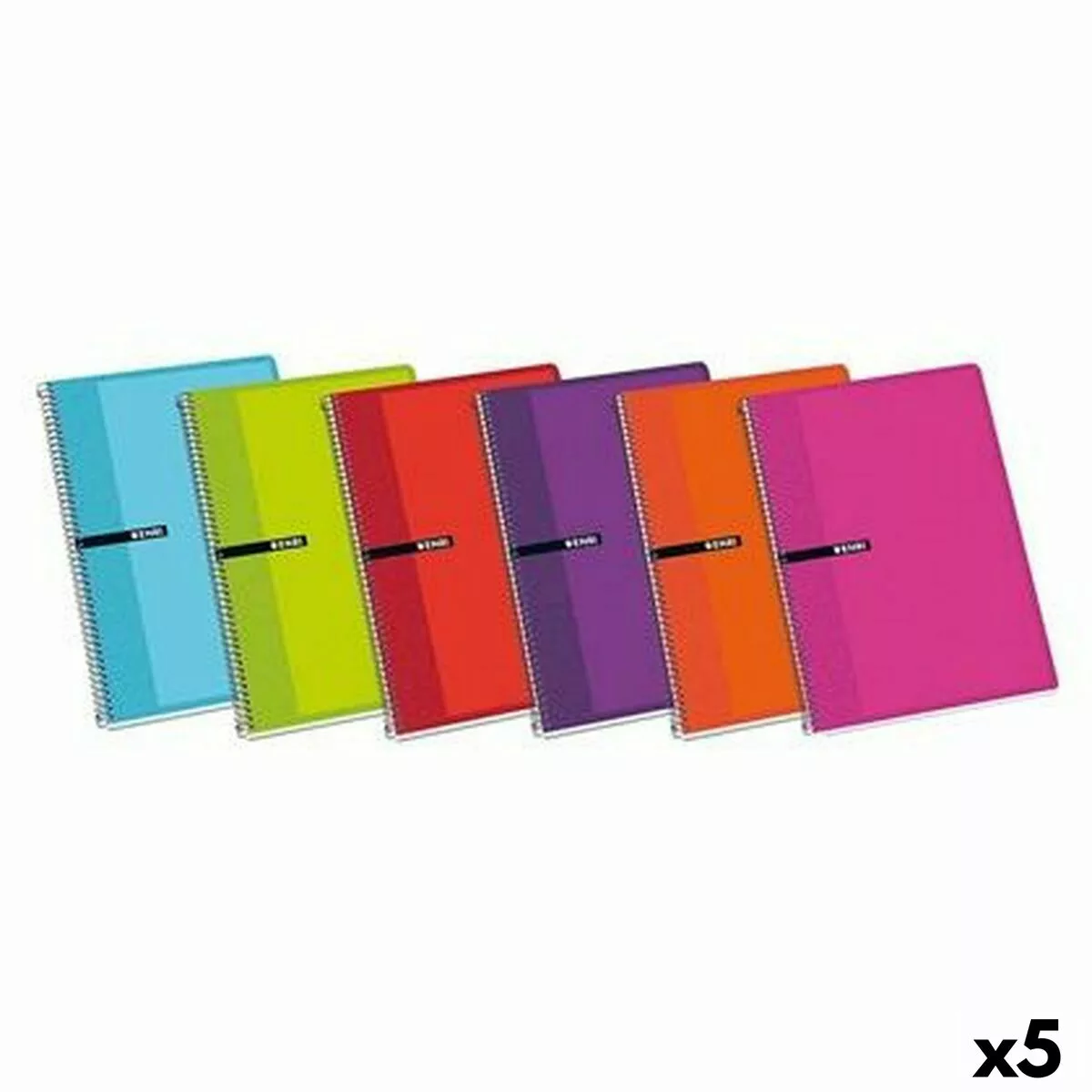 Notizbuch Enri Bunt 80 Bettlaken Din A4 (5 Stück) günstig online kaufen