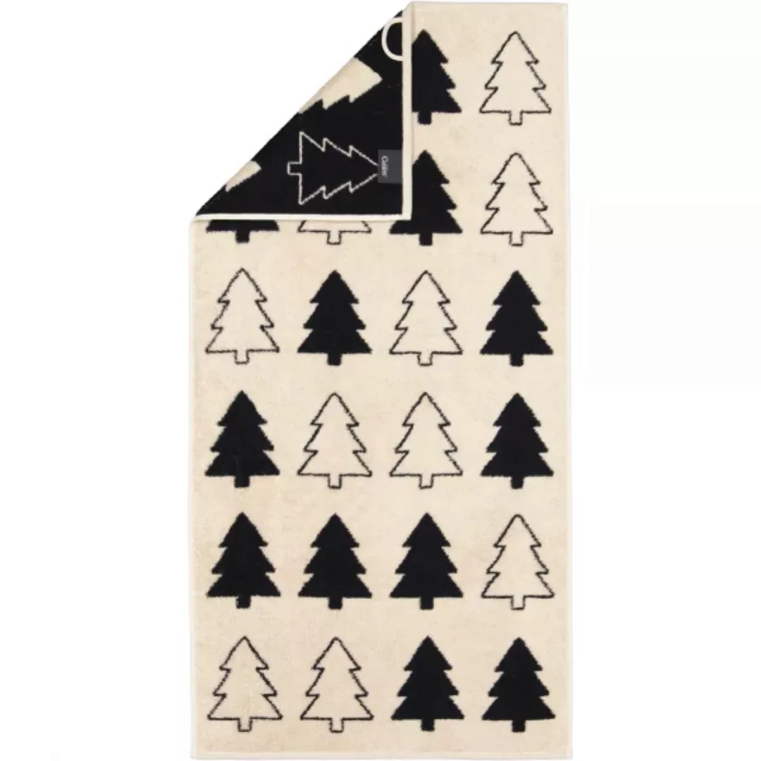 Cawö Handtücher Christmas Edition Tannenbäume 794 - Farbe: natur-schwarz - günstig online kaufen