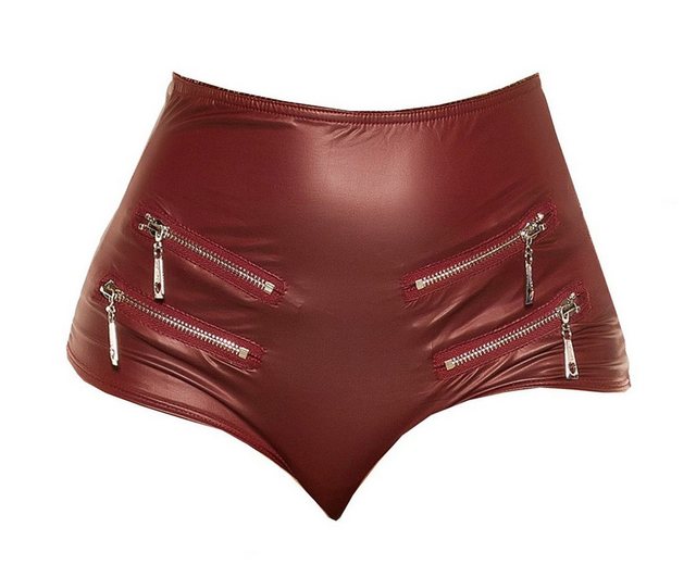 Koucla Hotpants mit Zips, Shorts Clubwear Wetlook Lederoptik günstig online kaufen