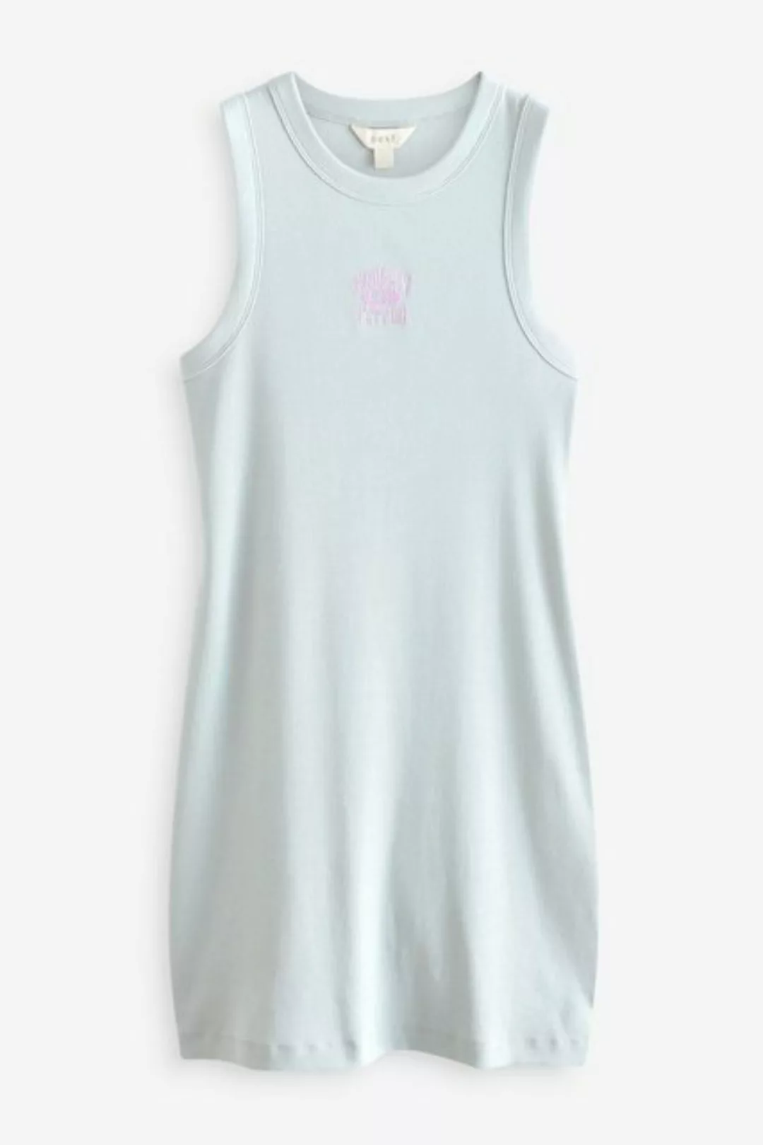 Next Jerseykleid Kurzes, geripptes Kleid mit Grafik und Stickerei (1-tlg) günstig online kaufen