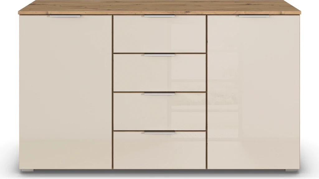 rauch Kommode "Sideboard Kombikommode Schubladenkommode AGORDO mit Glasfron günstig online kaufen