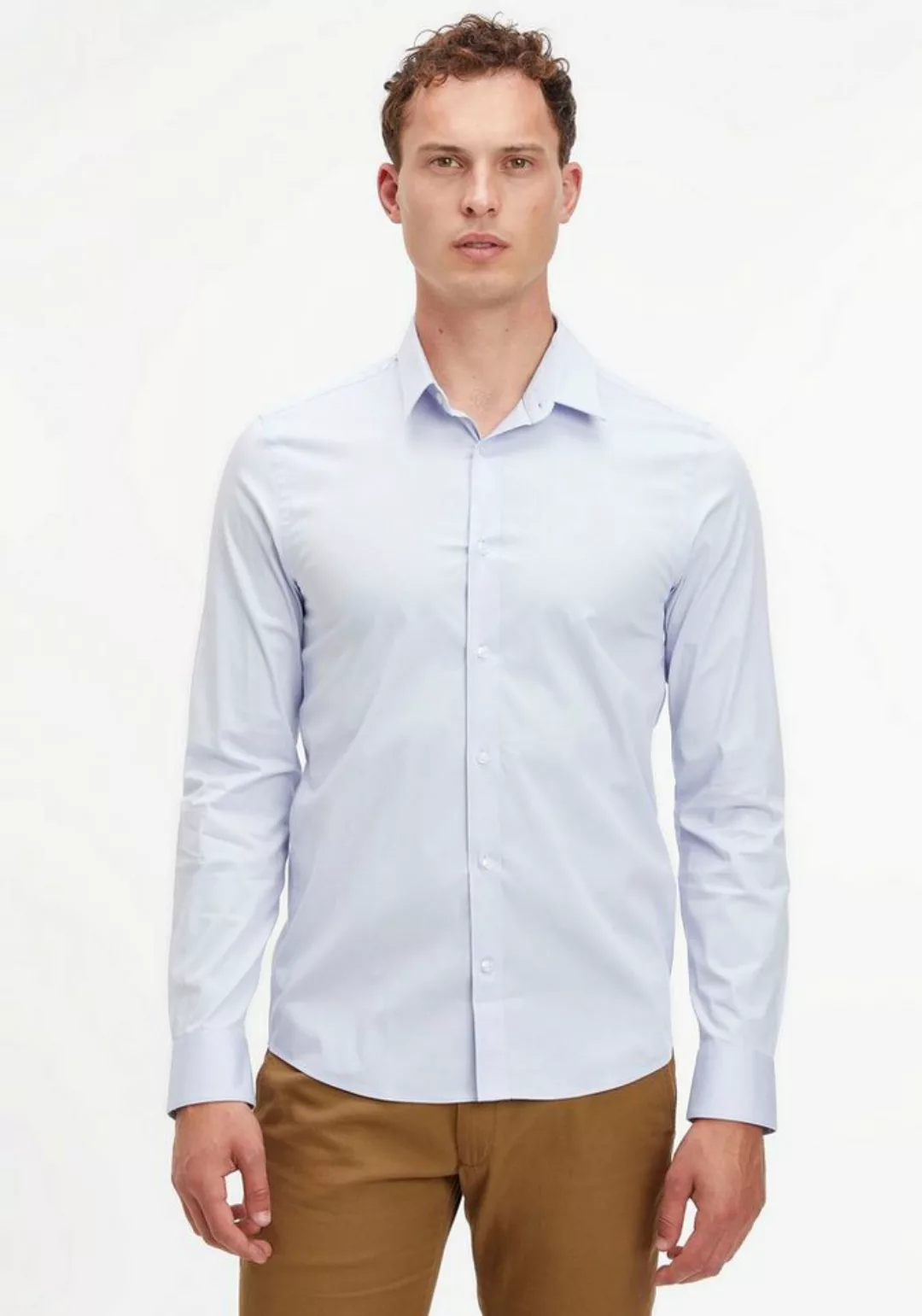 Calvin Klein Businesshemd STRETCH POPLIN SLIM SHIRT mit Calvin Klein Logo a günstig online kaufen