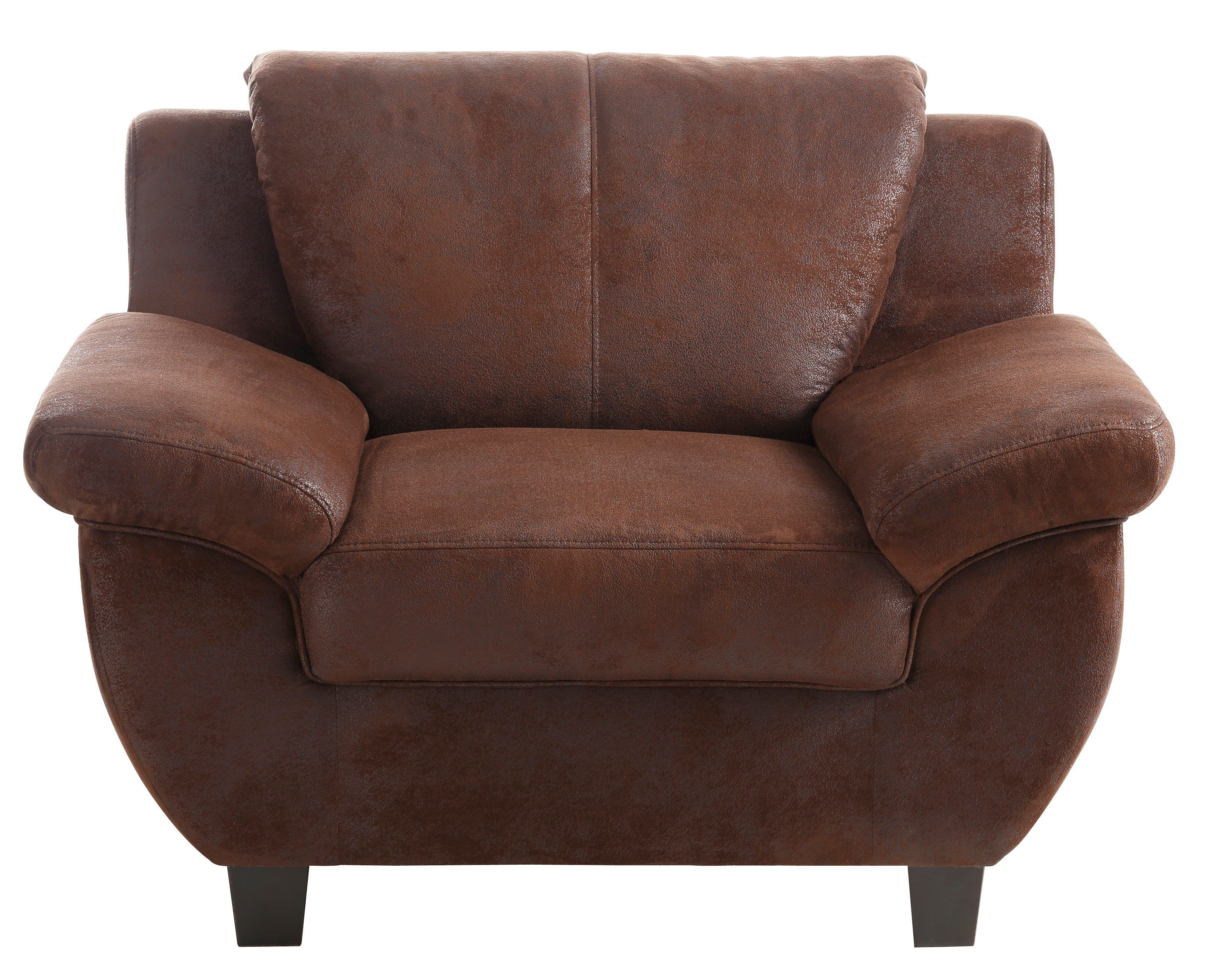 Home affaire Sessel "Yesterday belastbar bis 140kg/ Sitz", Microfaser MELRO günstig online kaufen