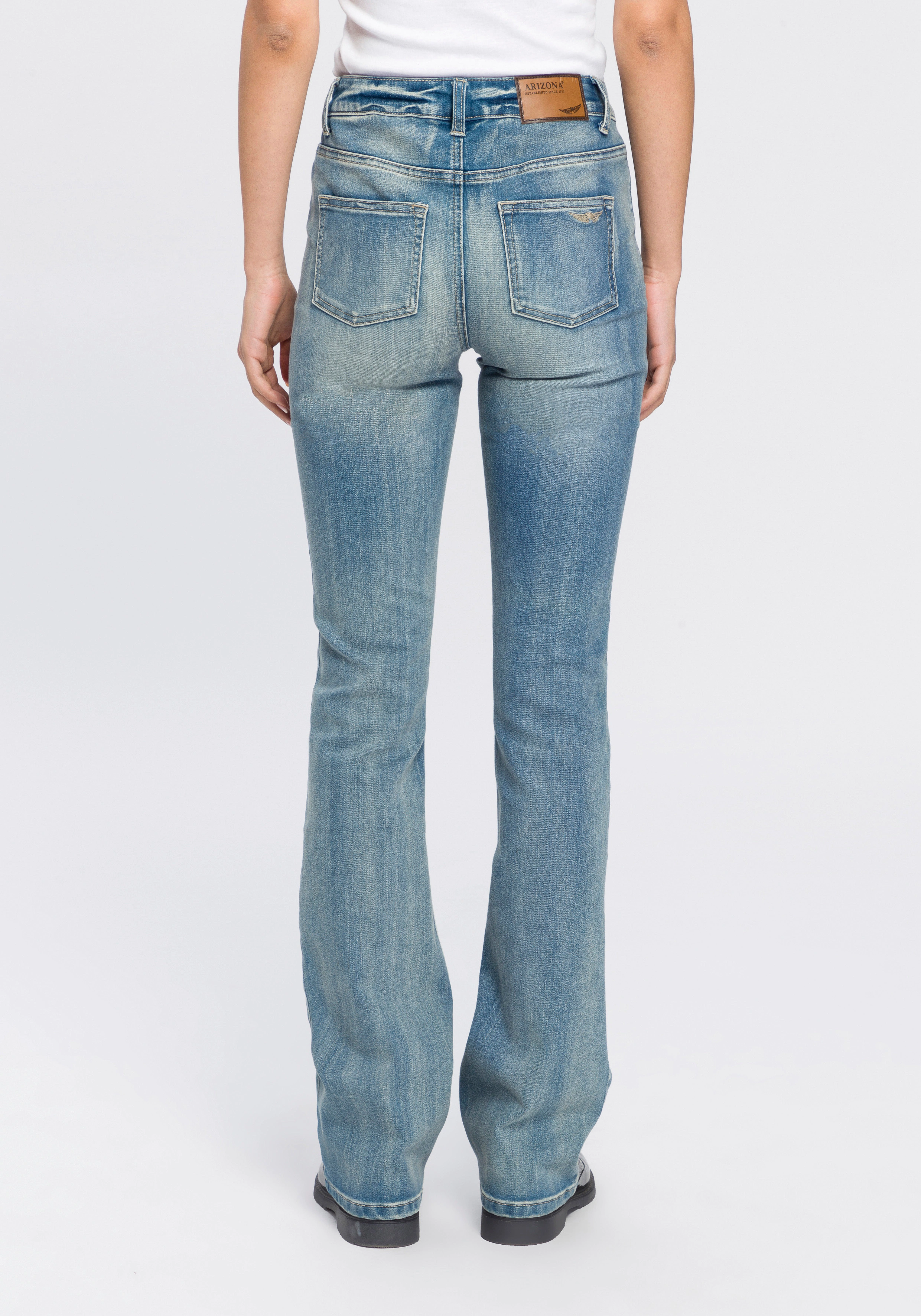 Arizona Bootcut-Jeans "Baby Bootcut", High Waist günstig online kaufen